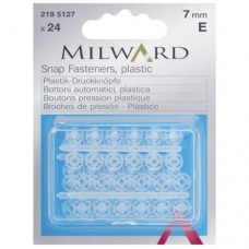 Пришивні кнопки Milward 2195127 пластик 7 мм 24 шт.