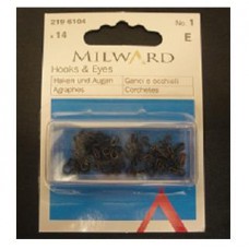 Крючки и петельки Milward 2196104 №1 14 шт.