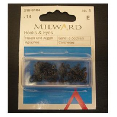 Крючки и петельки Milward 2196104 №1 14 шт.