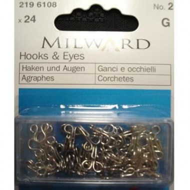 Крючки и петельки Milward 2196108 №2 24 шт.
