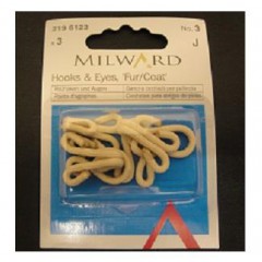 Гачки і петлі Milward 2196123 для шуби бежеві