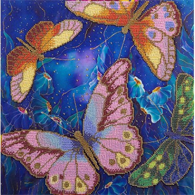 Набор для вышивания Panna БН-5015 "Бабочки в ночных цветах"