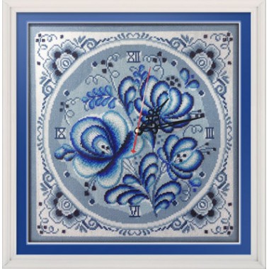 Набор для вышивания Panna Ч-1622 "Часы. Синие мечты"