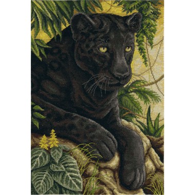 Набор для вышивания Panna Ж-1697 "Черный бархат джунглей"