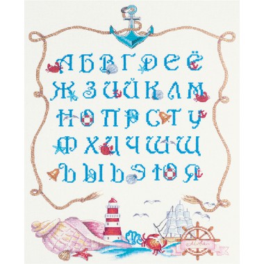 Набор для вышивания Panna МТ-1945 "Морской алфавит"