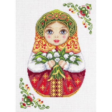 Набір для вишивання Panna НМ-1839 "Російська матрьошка. Осінь"