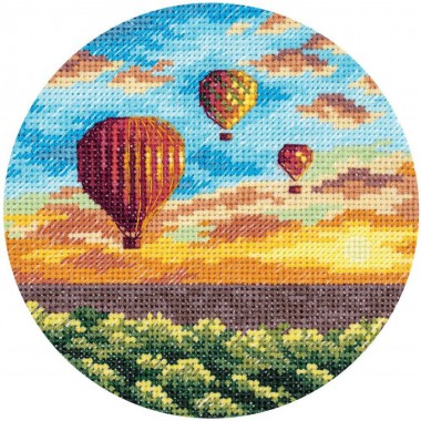 Набор для вышивания Panna ПС-7059 Воздушные шары на закате