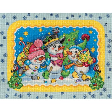 Набор для вышивания Panna С-1438 Веселые снеговики