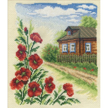Набор для вышивания Panna ПС-0383 Цветы у дома