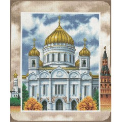 Набор для вышивания Panna ЦМ-1468 Кафедральный Соборный Храм Христа Спасителя