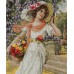 Набор для вышивания Panna ВХ-1480 Девушка с корзиной цветов