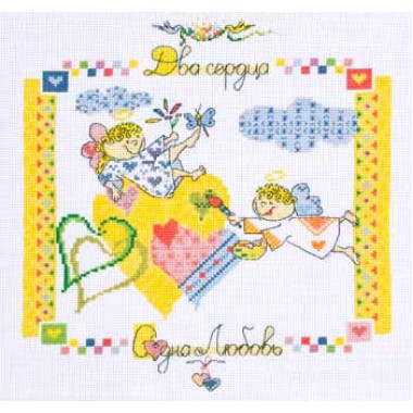 Набор для вышивания Panna Л-0687 Любовь, рожденная на небесах!