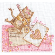 Набор для вышивания Panna ВК-1035 Письмо милой кошечке