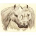 Набор для вышивания Panna Ж-1066 Пара белых лошадей