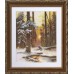 Набор для вышивания Panna ВХ-1076 Закат в снежном лесу