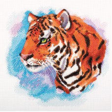 Набір для вишивання хрестом Panna Ж-7332 акварельний тигр